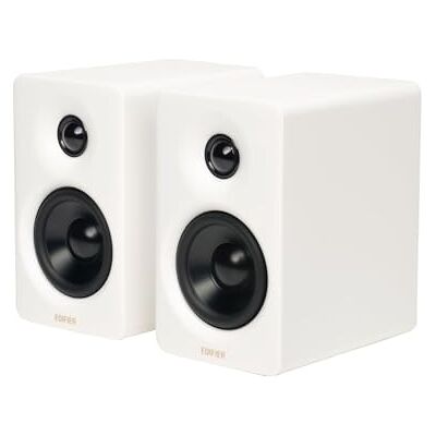 Edifier M60 2.0 Boekenkast, Bluetooth 5.3, 66 W RMS, Hi-Res-audio, LDAC, bas 3 inch en tweeter 1 inch, USB-C en AUX-ingangen, gevoelig touchscreen, pc-luidsprekers, wit Edifier M60 2.0 Boekenkast, Bluetooth 5.3, 66 W RMS, Hi-Res-audio, LDAC, bas 3 inch en tweeter 1 inch, USB-C en AUX-ingangen, gevoelig touchscreen, pc-luidsprekers, wit