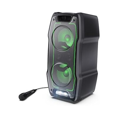Sharp XParty Sing partyluidspreker 180 W – krachtig Bluetooth-geluid, ledlampen en 13 uur batterijduur, waterdicht, draagbaar, met ingebouwde batterij, 3,5 mm AUX-ingang en weergave Sharp XParty Sing partyluidspreker 180 W – krachtig Bluetooth-geluid, ledlampen en 13 uur batterijduur, waterdicht, draagbaar, met ingebouwde batterij, 3,5 mm AUX-ingang en weergave