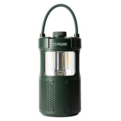 Pure Woodland Glow Outdoor luidspreker met LED-lamp (Bluetooth 5.3, 360° geluid, IPX6, draagbaar, 14 uur batterij, perfect voor tuin en camping) groen Pure Woodland Glow Outdoor luidspreker met LED-lamp (Bluetooth 5.3, 360° geluid, IPX6, draagbaar, 14 uur batterij, perfect voor tuin en camping) groen