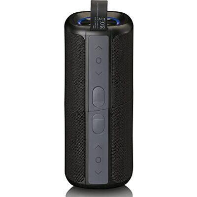 Lenco BTP-400 TWS 2-in-1 Bluetooth-luidspreker, 2 x 10 W, RMS, echt stereogeluid, waterdicht (IPX7), zwart Lenco BTP-400 TWS 2-in-1 Bluetooth-luidspreker, 2 x 10 W, RMS, echt stereogeluid, waterdicht (IPX7), zwart