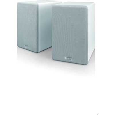 Denon SCN10WTEM 2 x 65 W HiFi-luidspreker voor tv-geluidssysteem, compatibel met ontvangers en versterkers, elegant design, wit Denon SCN10WTEM 2 x 65 W HiFi-luidspreker voor tv-geluidssysteem, compatibel met ontvangers en versterkers, elegant design, wit