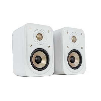 Polk Audio Signature Elite ES10 Surround Speakers met Hoge Resolutie voor Thuisbioscoop, Stereoluidsprekers, Satellietluidspreker, HiFi, Dolby Atmos en DTS: X Compatibel (Set van 2) Wit Polk Audio Signature Elite ES10 Surround Speakers met Hoge Resolutie voor Thuisbioscoop, Stereoluidsprekers, Satellietluidspreker, HiFi, Dolby Atmos en DTS: X Compatibel (Set van 2) Wit