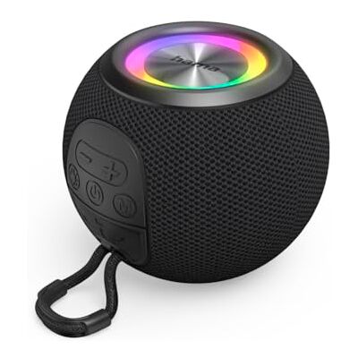 Hama Bluetooth 5.3 luidspreker, draagbaar, balvorm, luidspreker, draadloos, bolvormig design, 5 lichtmodi, oplaadbaar, batterijduur 10 uur, luidspreker, vermogen 5 W, Micro SD+ USB-A, zwart Hama Bluetooth 5.3 luidspreker, draagbaar, balvorm, luidspreker, draadloos, bolvormig design, 5 lichtmodi, oplaadbaar, batterijduur 10 uur, luidspreker, vermogen 5 W, Micro SD+ USB-A, zwart
