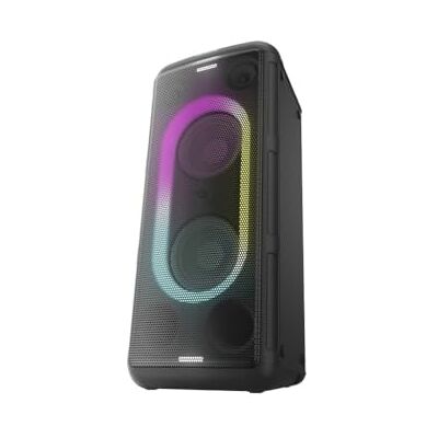Panasonic SC-TMAX45E-K Luidspreker met Bluetooth, 1000 W, ingebouwde verlichting, USB, optische ingang voor tv, gitaaringang en microfoon voor karaoke, zwart Panasonic SC-TMAX45E-K Luidspreker met Bluetooth, 1000 W, ingebouwde verlichting, USB, optische ingang voor tv, gitaaringang en microfoon voor karaoke, zwart