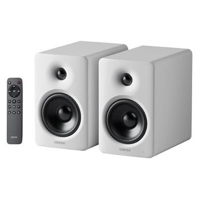 Edifier M90 bibliotheekluidsprekers, 100 W RMS, Hi-Res Audio, LDAC, Bluetooth 6.0, HDMI eARC, optisch, USB-C, AUX, luidsprekeruitgang, afstandsbediening, wit Edifier M90 bibliotheekluidsprekers, 100 W RMS, Hi-Res Audio, LDAC, Bluetooth 6.0, HDMI eARC, optisch, USB-C, AUX, luidsprekeruitgang, afstandsbediening, wit