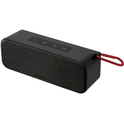 Hama Draagbare Bluetooth-luidspreker (draadloze luidspreker, spatwaterdicht IPX4, 8 W vermogen, 10 uur muziek, snel opladen, 2500 mAh), zwart Hama Draagbare Bluetooth-luidspreker (draadloze luidspreker, spatwaterdicht IPX4, 8 W vermogen, 10 uur muziek, snel opladen, 2500 mAh), zwart