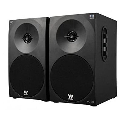 Woxter Dynamic Line 410 BT Stereo-luidspreker 2.0 150 W vermogen, Bluetooth, hout, 4 inch woofer, 2 tweeters, 3,5 mm, RCA, volumeregeling, hoge tonen, bas, Bookself Speakers, kleur Woxter Dynamic Line 410 BT Stereo-luidspreker 2.0 150 W vermogen, Bluetooth, hout, 4 inch woofer, 2 tweeters, 3,5 mm, RCA, volumeregeling, hoge tonen, bas, Bookself Speakers, kleur