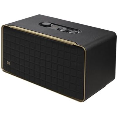JBL Authentics 500 Hi-Fidelity Smart luidspreker met wifi, Bluetooth en spraakassistenten, Dolby Atmos, retro design, zwart JBL Authentics 500 Hi-Fidelity Smart luidspreker met wifi, Bluetooth en spraakassistenten, Dolby Atmos, retro design, zwart