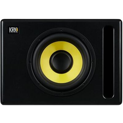 KRK Studio S10.4 Actieve subwoofer, zwart, subwoofer met een vermogen van 160 W, SPL max. 117 dB, geavanceerde bedieningselementen en uitgebreide connectiviteit, bypass met optionele voetbalschakelaar KRK Studio S10.4 Actieve subwoofer, zwart, subwoofer met een vermogen van 160 W, SPL max. 117 dB, geavanceerde bedieningselementen en uitgebreide connectiviteit, bypass met optionele voetbalschakelaar