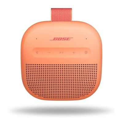 Bose SoundLink Micro (2e generatie) draagbare luidspreker, draadloze buitenluidspreker met tot 12 uur batterijduur, waterdicht en stofdicht, oranje perzik, gelimiteerde editie Bose SoundLink Micro (2e generatie) draagbare luidspreker, draadloze buitenluidspreker met tot 12 uur batterijduur, waterdicht en stofdicht, oranje perzik, gelimiteerde editie