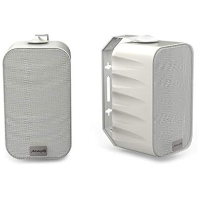 Audibax PR -42T White Passieve Hifi Speakers 25W stereo luidsprekers Sonnaine 75W Inclusief muurbeugel 4" woofer speakers Audibax PR -42T White Passieve Hifi Speakers 25W stereo luidsprekers Sonnaine 75W Inclusief muurbeugel 4" woofer speakers