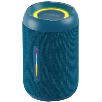 NGS Roller Fury 2 Tiny Blue Draagbare Bluetooth-luidspreker, dompelbaar IPX7, 20 W, True Wireless TWS, USB, 7 uur batterij, blauw NGS Roller Fury 2 Tiny Blue Draagbare Bluetooth-luidspreker, dompelbaar IPX7, 20 W, True Wireless TWS, USB, 7 uur batterij, blauw