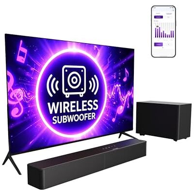 ULTIMEA 2.1 Soundbar met draadloze subwoofer, VoiceMX & BassMX, app-bediening, piekvermogen 240 W, instelbare bas, BT 6.0/HDMI/Opt/USB Poseidon M30 (model 2026) ULTIMEA 2.1 Soundbar met draadloze subwoofer, VoiceMX & BassMX, app-bediening, piekvermogen 240 W, instelbare bas, BT 6.0/HDMI/Opt/USB Poseidon M30 (model 2026)