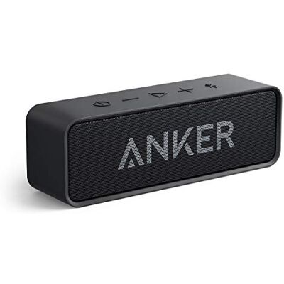 Anker SoundCore Compacte Bluetooth 4.2 luidspreker, 24 uur afspelen, intensieve bas, geïntegreerde microfoon, compatibel met iPhone, iPad, Samsung, Nexus, HTC en meer (zwart) Anker SoundCore Compacte Bluetooth 4.2 luidspreker, 24 uur afspelen, intensieve bas, geïntegreerde microfoon, compatibel met iPhone, iPad, Samsung, Nexus, HTC en meer (zwart)