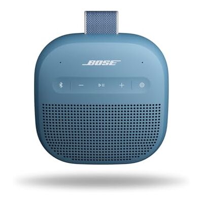 Bose SoundLink Micro (2e generatie) draagbare luidspreker, draadloze buitenluidspreker met tot 12 uur batterijduur, waterdicht en stofdicht, bruinblauw Bose SoundLink Micro (2e generatie) draagbare luidspreker, draadloze buitenluidspreker met tot 12 uur batterijduur, waterdicht en stofdicht, bruinblauw