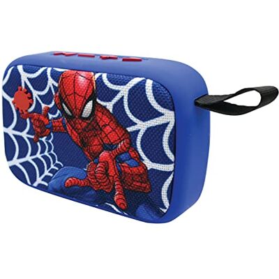 Lexibook , Spider-Man, BT018SP draagbare bluetooth-luidspreker, draadloos, USB, TF-kaart, oplaadbare batterij, blauw/rood Lexibook , Spider-Man, BT018SP draagbare bluetooth-luidspreker, draadloos, USB, TF-kaart, oplaadbare batterij, blauw/rood