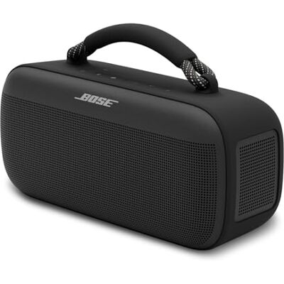 Bose Soundlink Max draagbare luidspreker, grote bluetooth-luidspreker, waterdicht, tot 20 uur batterijduur, USB-C, geïntegreerde 3,5 mm AUX-ingang, zwart Bose Soundlink Max draagbare luidspreker, grote bluetooth-luidspreker, waterdicht, tot 20 uur batterijduur, USB-C, geïntegreerde 3,5 mm AUX-ingang, zwart