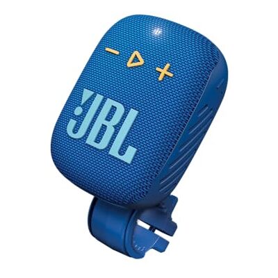 JBL Wind 3S fietsluidspreker – Bluetooth IP67 stuur 5 W, 1,75 inch driver, Bluetooth 5.0, USB-C, 1050 mAh batterij, microSD, AUX met stuurhouder, blauw JBL Wind 3S fietsluidspreker – Bluetooth IP67 stuur 5 W, 1,75 inch driver, Bluetooth 5.0, USB-C, 1050 mAh batterij, microSD, AUX met stuurhouder, blauw