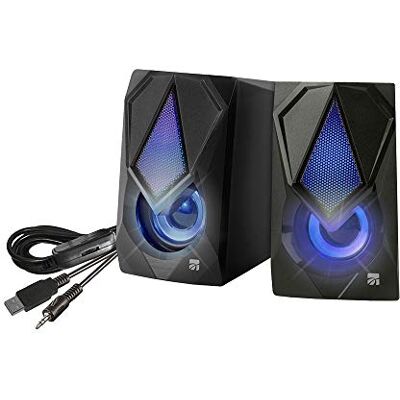 Xtreme 33204 USB Thunder PC Speaker Paar met LED Xtreme 33204 USB Thunder PC Speaker Paar met LED
