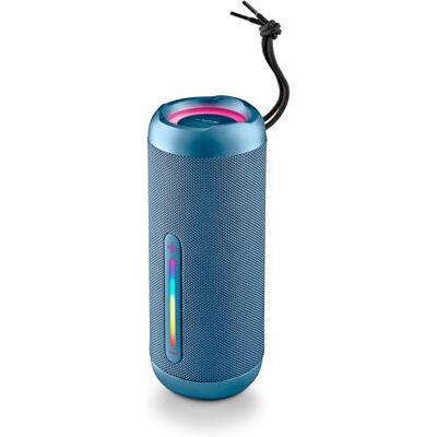 NGS Roller Furia 2 Blue – draagbare bluetooth-luidspreker 5.3, 30 W, IPX7 waterdicht, RGB-verlichting, True Wireless TWS, USB, 9 uur batterij, blauw NGS Roller Furia 2 Blue – draagbare bluetooth-luidspreker 5.3, 30 W, IPX7 waterdicht, RGB-verlichting, True Wireless TWS, USB, 9 uur batterij, blauw