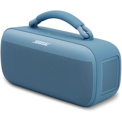 Bose Soundlink Max draagbare luidspreker, grote bluetooth-luidspreker, waterdicht, tot 20 uur batterijduur, USB-C, geïntegreerde 3,5 mm AUX-ingang, blauw Bose Soundlink Max draagbare luidspreker, grote bluetooth-luidspreker, waterdicht, tot 20 uur batterijduur, USB-C, geïntegreerde 3,5 mm AUX-ingang, blauw