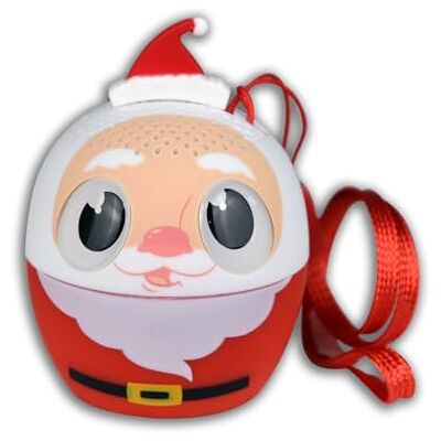 Bontempi Mini-luidspreker, draadloos, kerstman, eenvoudige en snelle verbinding, draadloos, ideaal voor feestjes en kinderen, Ø 42 mm, hoogte 45 mm Bontempi Mini-luidspreker, draadloos, kerstman, eenvoudige en snelle verbinding, draadloos, ideaal voor feestjes en kinderen, Ø 42 mm, hoogte 45 mm