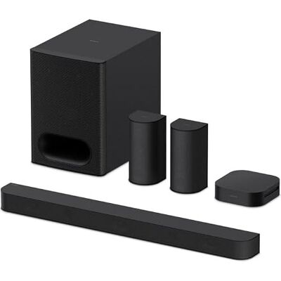 Sony BRAVIA Theatre System 6 (5.1-kanaals surround sound, 1000 W, met achterluidspreker en subwoofer, Dolby Atmos, DTS:X, AI Voice Zoom 3 met BRAVIA TV, DSEE, multi-stereo partymodus) zwart Sony BRAVIA Theatre System 6 (5.1-kanaals surround sound, 1000 W, met achterluidspreker en subwoofer, Dolby Atmos, DTS:X, AI Voice Zoom 3 met BRAVIA TV, DSEE, multi-stereo partymodus) zwart