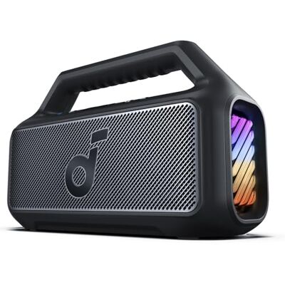 soundcore Boom 2 Bluetooth-luidspreker voor buiten, 80 W geluid met subwoofer en BassUp 2.0, 24 uur, IPX7, USB-C, bluetooth 5.3, krachtige bluetooth-luidspreker, camping, strand en tuin soundcore Boom 2 Bluetooth-luidspreker voor buiten, 80 W geluid met subwoofer en BassUp 2.0, 24 uur, IPX7, USB-C, bluetooth 5.3, krachtige bluetooth-luidspreker, camping, strand en tuin