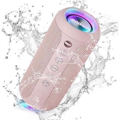 Ortizan Bluetooth-luidspreker, bluetooth-box met ledlicht, draagbare mini-muziekdoos met handsfree-functie, IPX7 waterbescherming en 360 graden surround-geluid, draadloze buitenluidspreker Ortizan Bluetooth-luidspreker, bluetooth-box met ledlicht, draagbare mini-muziekdoos met handsfree-functie, IPX7 waterbescherming en 360 graden surround-geluid, draadloze buitenluidspreker