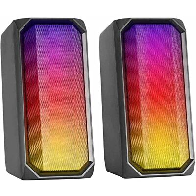 Mars Gaming MARSGAMING MSRGB, krachtige Bluetooth-luidspreker, 15 W, RGB Full Mesh, 2 actieve luidsprekers, zwart Mars Gaming MARSGAMING MSRGB, krachtige Bluetooth-luidspreker, 15 W, RGB Full Mesh, 2 actieve luidsprekers, zwart