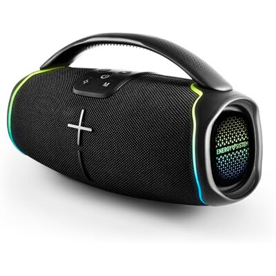 Energy Sistem Hyperbeat Bluetooth-luidspreker (Bluetooth 5.3, True Wireless Stereo, Deep Bass, 15 uur accu, IPX6, ledlampen, spraakassistent) Energy Sistem Hyperbeat Bluetooth-luidspreker (Bluetooth 5.3, True Wireless Stereo, Deep Bass, 15 uur accu, IPX6, ledlampen, spraakassistent)
