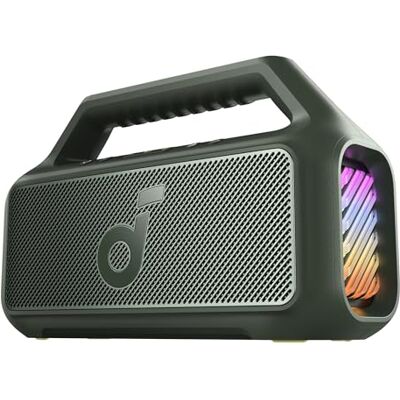 soundcore Boom 2 Bluetooth-luidspreker voor buiten, 80 W geluid met subwoofer en BassUp 2.0, 24 uur, IPX7, USB-C, krachtige bluetooth-luidspreker, camping, strand en tuin soundcore Boom 2 Bluetooth-luidspreker voor buiten, 80 W geluid met subwoofer en BassUp 2.0, 24 uur, IPX7, USB-C, krachtige bluetooth-luidspreker, camping, strand en tuin