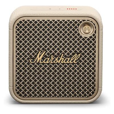 Marshall Willen II Draagbare Bluetooth luidspreker Crème Robuust IP67 waterdicht en stofdicht, 17 uur speeltijd, geïntegreerde bevestigingsriem, draadloos voor Marshall Willen II Draagbare Bluetooth luidspreker Crème Robuust IP67 waterdicht en stofdicht, 17 uur speeltijd, geïntegreerde bevestigingsriem, draadloos voor