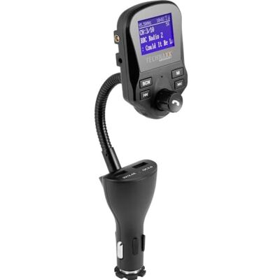 Technaxx FM-zender DAB+ FMT1500BT – handsfree, Bluetooth V4.2, 2 x USB, microfoon, oproepen, MicroSD, DAB+ radio via FM, AUX-IN, groot display, muziek Technaxx FM-zender DAB+ FMT1500BT – handsfree, Bluetooth V4.2, 2 x USB, microfoon, oproepen, MicroSD, DAB+ radio via FM, AUX-IN, groot display, muziek
