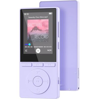 Aiandcc 64 GB MP3-speler met Bluetooth 5.3, muziekspeler met hifi-geluid voor sportieve hardlopers, 2,4 inch display, geïntegreerde HD-luidspreker, spraakrecorder, radio, e-book, uitbreidbaar tot 128 GB Aiandcc 64 GB MP3-speler met Bluetooth 5.3, muziekspeler met hifi-geluid voor sportieve hardlopers, 2,4 inch display, geïntegreerde HD-luidspreker, spraakrecorder, radio, e-book, uitbreidbaar tot 128 GB