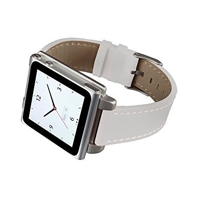 HEX HX1141-WHTE Vision Classic lederen armband voor iPod Nano 6 wit, Leer HEX HX1141-WHTE Vision Classic lederen armband voor iPod Nano 6 wit, Leer