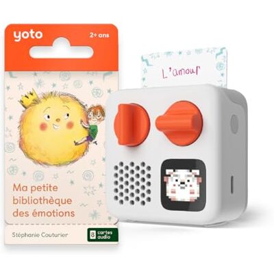 YOTO Mini + Pack Kleine Emoties Bibliotheek, Draagbare Bluetooth-luidspreker, 8 Franse audioboeken voor kinderen om naar te luisteren, reizen, eerste verhalen van 3 tot 10 jaar YOTO Mini + Pack Kleine Emoties Bibliotheek, Draagbare Bluetooth-luidspreker, 8 Franse audioboeken voor kinderen om naar te luisteren, reizen, eerste verhalen van 3 tot 10 jaar
