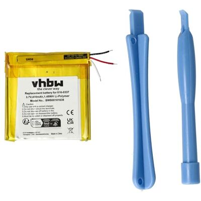 vhbw Batterij compatibel met Apple iPod Nano 3G 4GB 3G, 3e 8GB, 3e generatie, 3e 4GB MP3-muziekspeler (450mAh, 3,7V, Li-polymeer) vhbw Batterij compatibel met Apple iPod Nano 3G 4GB 3G, 3e 8GB, 3e generatie, 3e 4GB MP3-muziekspeler (450mAh, 3,7V, Li-polymeer)