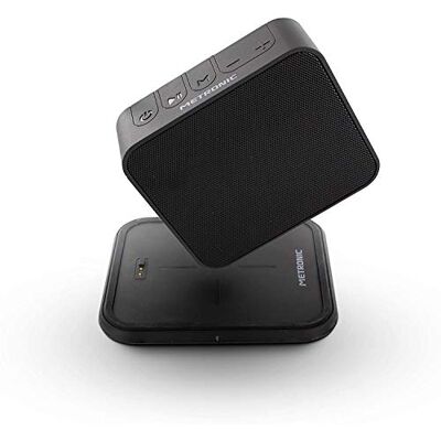 Metronic 477079 6 W draagbare bluetooth luidspreker met Xtra Charge draadloze oplaadstandaard Metronic 477079 6 W draagbare bluetooth luidspreker met Xtra Charge draadloze oplaadstandaard