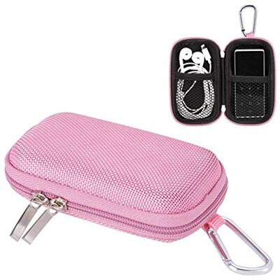 AGPTEK MP3 Player case draagbare schelpschaal met metalen karabijnclip, MP3 Tasche(Innenmaß: 9 * 4.5 * 1.5CM), roze AGPTEK MP3 Player case draagbare schelpschaal met metalen karabijnclip, MP3 Tasche(Innenmaß: 9 * 4.5 * 1.5CM), roze