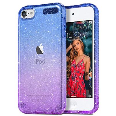 ULAK iPod Touch 7 transparante beschermhoes voor iPod Touch 5/6 Blauw ULAK iPod Touch 7 transparante beschermhoes voor iPod Touch 5/6 Blauw