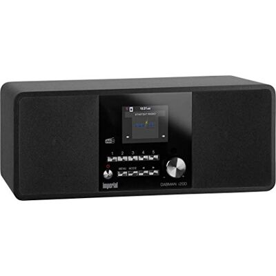 Imperial 22-231-00 Dabman I200 Draagbare Internet/DAB+ Radio, Stereo Sound, FM, WLAN, LAN, Aux-In, Line-Out, Zwart Imperial 22-231-00 Dabman I200 Draagbare Internet/DAB+ Radio, Stereo Sound, FM, WLAN, LAN, Aux-In, Line-Out, Zwart