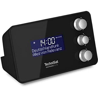 TechniSat DIGITRADIO 50 SE wekkerradio (DAB+/FM, dimbaar display, wekker met twee instelbare wektijden, snooze, slaaptimer, 1,5 W, hoofdtelefoonaansluiting, USB-opladen), zwart TechniSat DIGITRADIO 50 SE wekkerradio (DAB+/FM, dimbaar display, wekker met twee instelbare wektijden, snooze, slaaptimer, 1,5 W, hoofdtelefoonaansluiting, USB-opladen), zwart