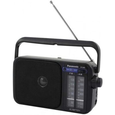 Panasonic RF-2400DEG-K draagbare radio met handgreep, net- of batterijvoeding, zwart Panasonic RF-2400DEG-K draagbare radio met handgreep, net- of batterijvoeding, zwart