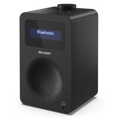 Sharp DR-430 Draagbare digitale radio (DAB/DAB+/FM met RDS, Bluetooth 5.0, hoofdtelefoonaansluiting, 5 watt) zwart Sharp DR-430 Draagbare digitale radio (DAB/DAB+/FM met RDS, Bluetooth 5.0, hoofdtelefoonaansluiting, 5 watt) zwart