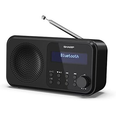 Sharp DR-P420 DAB/DAB+/FM draagbare digitale radio met RDS, USB, Bluetooth 5.0, 3,5 mm jackstekker, wekfunctie, zwart Sharp DR-P420 DAB/DAB+/FM draagbare digitale radio met RDS, USB, Bluetooth 5.0, 3,5 mm jackstekker, wekfunctie, zwart