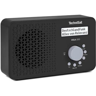TechniSat VIOLA 200 Draagbare DAB+/FM-radio (lcd-display, telescopische antenne, geheugen voor favoriete zenders, hoofdtelefoonaansluiting, netvoeding en batterijen, mono-luidspreker, RDS, PLL) zwart TechniSat VIOLA 200 Draagbare DAB+/FM-radio (lcd-display, telescopische antenne, geheugen voor favoriete zenders, hoofdtelefoonaansluiting, netvoeding en batterijen, mono-luidspreker, RDS, PLL) zwart