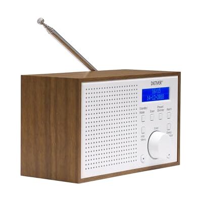 Denver DAB-46 draagbare digitale radio DAB-46. Wekker. Werkt zowel met batterijen als met een voeding. Audio-uitgang 2W RMS. Houtafwerking 1954043 Wit Denver DAB-46 draagbare digitale radio DAB-46. Wekker. Werkt zowel met batterijen als met een voeding. Audio-uitgang 2W RMS. Houtafwerking 1954043 Wit