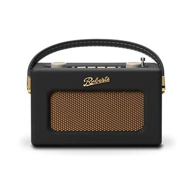 Roberts Radio Revival Uno BT – compacte draagbare radio met Dab-FM, Bluetooth, vintage design, streaming, AUX-ingang, hoofdtelefoonuitgang, alarm, zwart Roberts Radio Revival Uno BT – compacte draagbare radio met Dab-FM, Bluetooth, vintage design, streaming, AUX-ingang, hoofdtelefoonuitgang, alarm, zwart