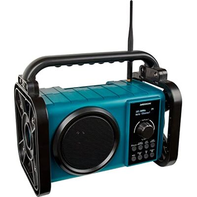 Medion E66877 DAB+ bouwplaatsradio (robuuste behuizing, spatwaterdicht (IP44), Bluetooth 5.0, PLL FM-radio, led-werklicht, batterij- en netvoeding) blauw Medion E66877 DAB+ bouwplaatsradio (robuuste behuizing, spatwaterdicht (IP44), Bluetooth 5.0, PLL FM-radio, led-werklicht, batterij- en netvoeding) blauw